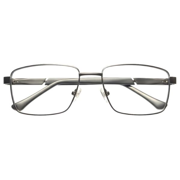 rectangular ultra light metal full rim eyeglasses