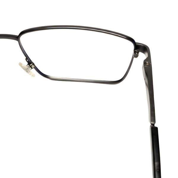 rectangular ultra light metal full rim eyeglasses