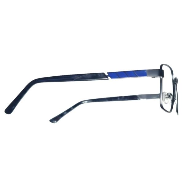 rectangular ultra light metal full rim eyeglasses