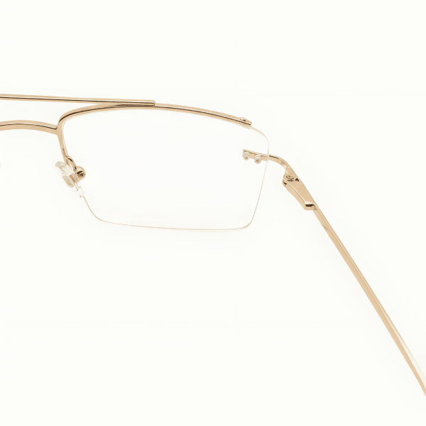 Nations Optics Semi-Rimless Rectangular Eyeglasses