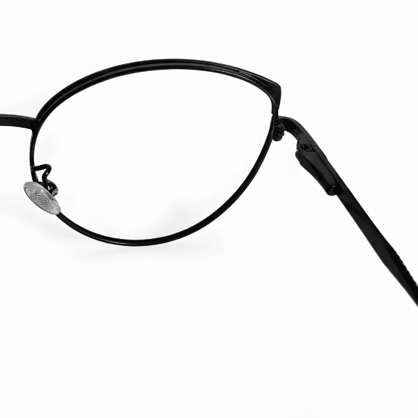 Matte grey round eyeglasses with stainless steel full rim frame lightweight design - Nations Optics