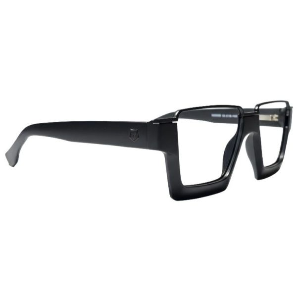 Emerald Bold Geometric Square Full-Rim Frames