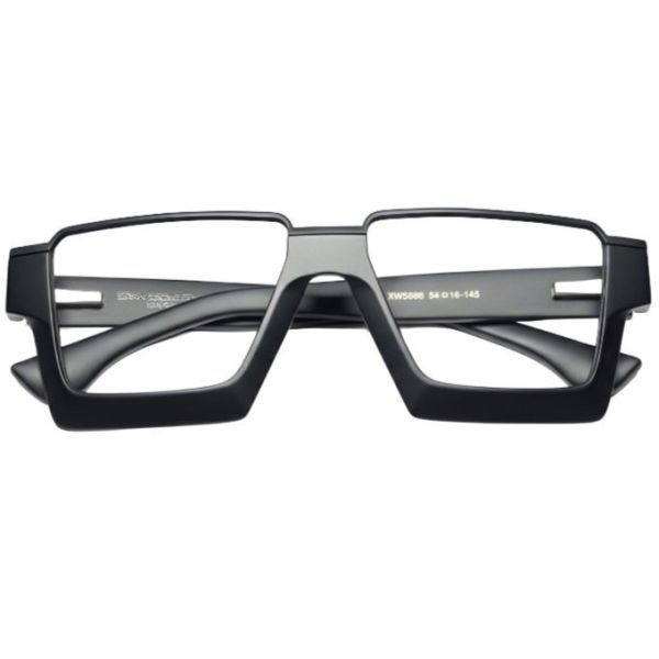 Emerald Bold Geometric Square Full-Rim Frames