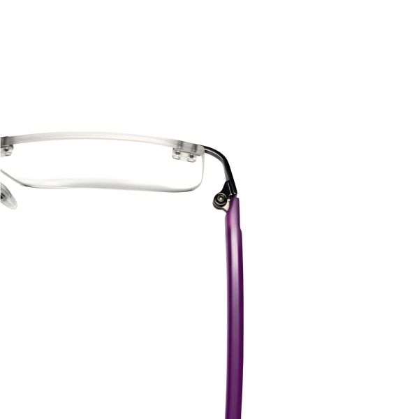 VioletSlim Designer Rimless Rectangular Eyeglasses