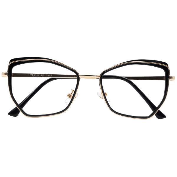 NoirEdge Geometric Luxe Eyeglasses