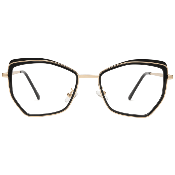 NoirEdge Geometric Luxe Eyeglasses