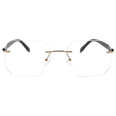 Celeste Nova Geometric Rimless Eyeglasses 