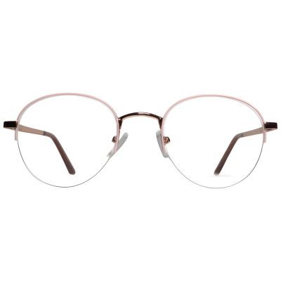 Roselle Halo Half-Rim Eyeglasses 