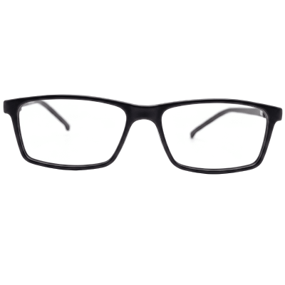 Classic Black Rectangular Eyeglasses Frame for Men & Women