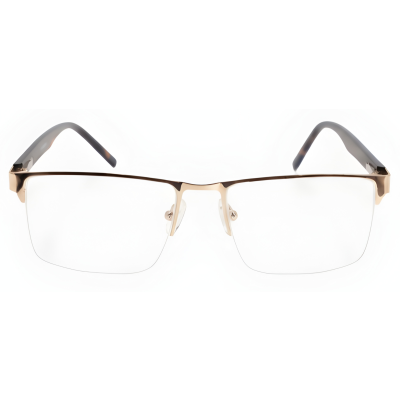 Aurelia Crest Semi-Rimless Browline Eyeglasses