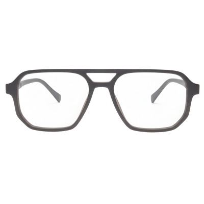 Bramwell Aviator Eyeglasses — Matte Grey