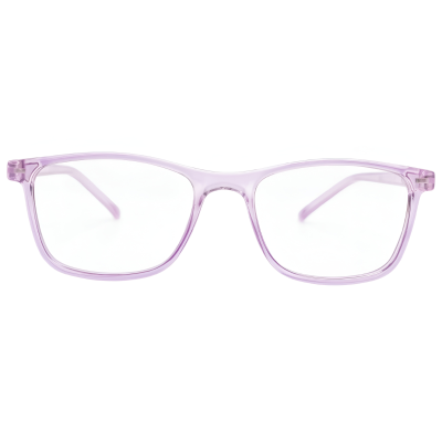 MistFrame – Lavender Transparent Rectangular Lightweight Eyeglasses