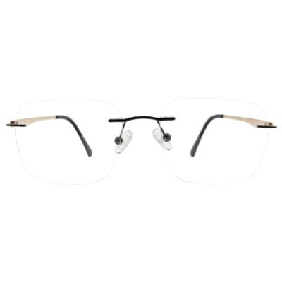 Regent Air Rimless Rectangular Eyeglass Frame