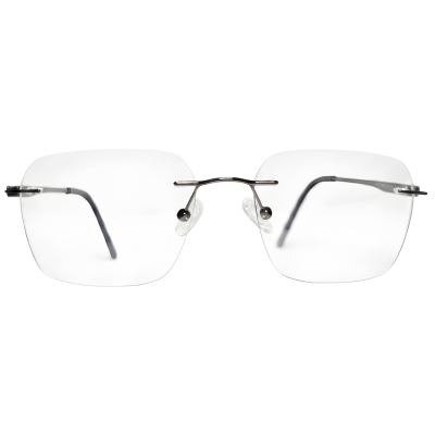 Orion Edge Rimless Rounded Square Eyeglasses 
