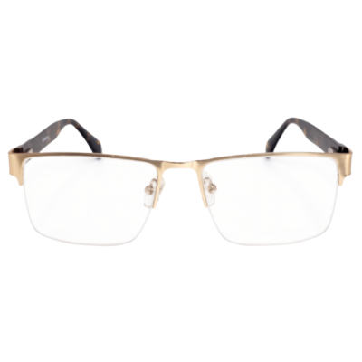 Aurelius Heritage Semi-Rimless Browline Eyeglasses 