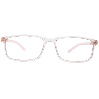 BlushAura Crystal Slim Rectangle Eyeglasses