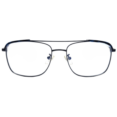 Men’s Titanium Full Rim Modified Rectangle Air-Light Eyeglasses Series