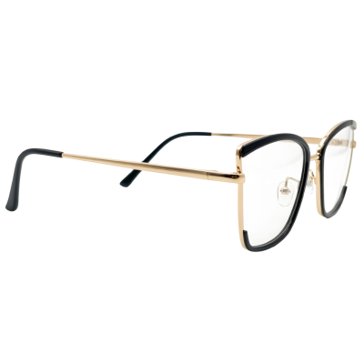 NoirEdge Cat-eye Luxe Dual-Tone Eyeglass Frame