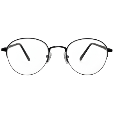 Noir Halo Round Eyeglasses 