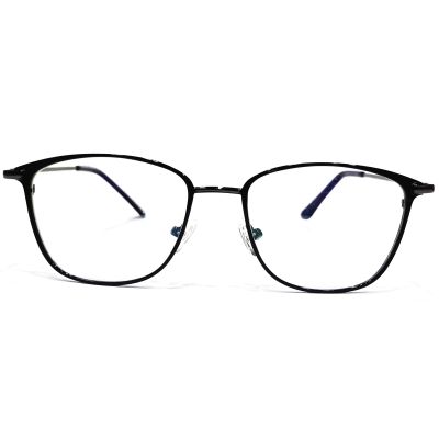 FlexLite Oval Titanium Full‑Rim Spectacles – Blue