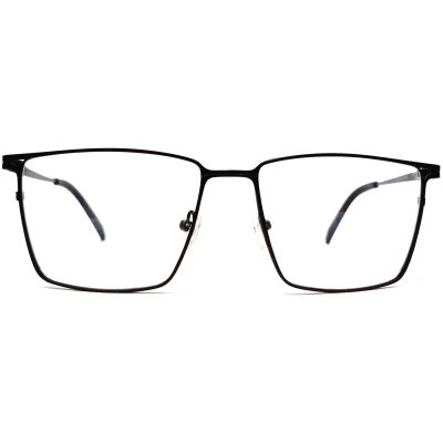 Matte Dark Brown Ultra-Light Titanium Eyewear – Full Rim Metal Specs (14.36g)