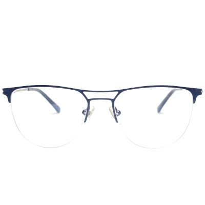 AirLight Titanium Semi-Rimless Eyeglasses – Blue