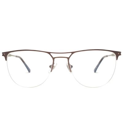 AirLight Titanium Semi-Rimless Eyeglasses – Maroon