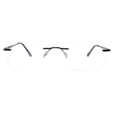 Ashworth Rimless Eyeglasses — Matte Black