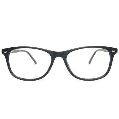 Black Soft Rectangular Full Rim Carbon Fiber Eyeglasses