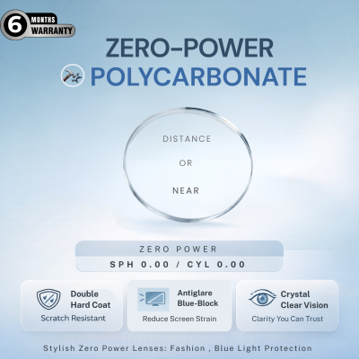 Nations Optics Zero Power – Polycarbonate Lenses – Blue Block