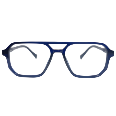 Bramwell Aviator Eyeglasses — Navy Blue