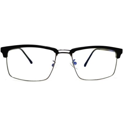 Carbon Fiber Eyewear with Titanium Temples – Glossy & Matte Black Full Rim Rectangle Frames