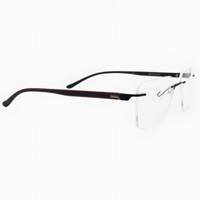 Carbon-Flex Rimless Rectangular Eyeglasses