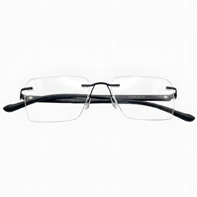 Carbon-Flex Rimless Rectangular Eyeglasses