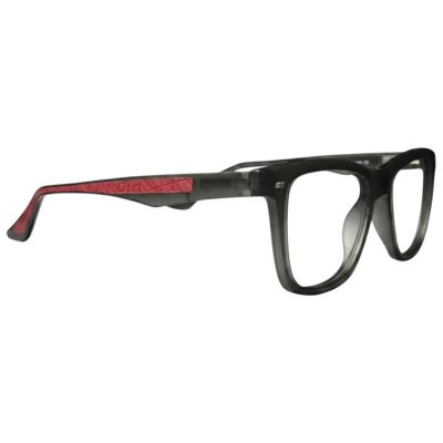 Charcoal Fade Rectangular Frames with Red Relief Temples