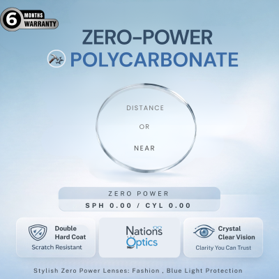 Nations Optics Zero Power – Polycarbonate Lenses