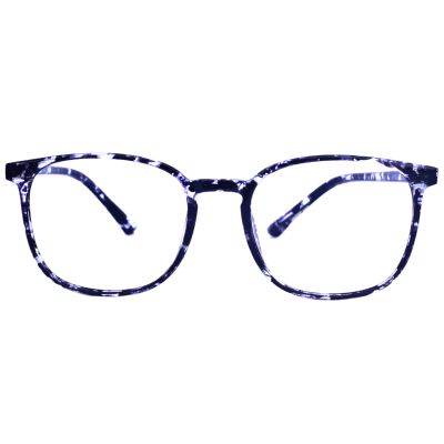 Transparent Black Square Full Rim Eyewear Frame (Sheet Material)