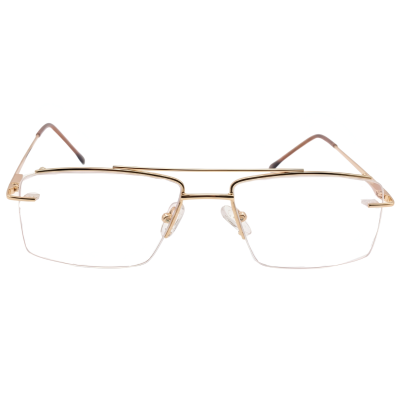 Nations Optics Semi-Rimless Rectangular Eyeglasses