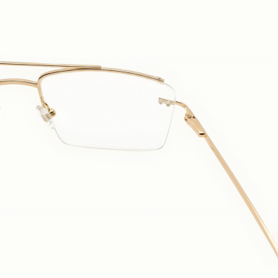 Flexlite Gold Titanium Half Rim Frames