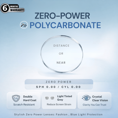 Nations Optics Zero Power – Polycarbonate Lenses – Light Tinted Grey