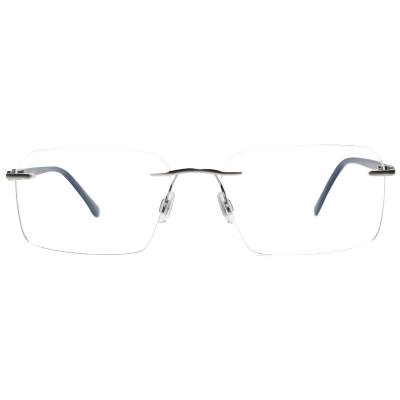 Nations Optics AirLight Rimless Round Rectangular – Silver