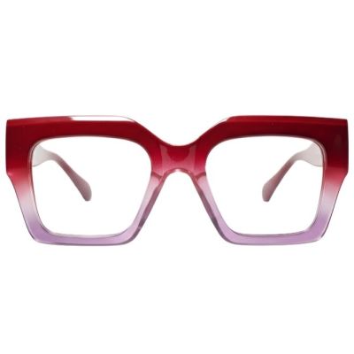 Nations Optics Crimson to Purple Gradient Bold Geometric Frames