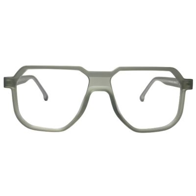 Nations Optics Modern Transparent Grey Geometric Navigator Frames