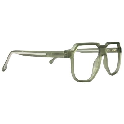 Nations Optics Modern Transparent Grey Geometric Navigator Frames