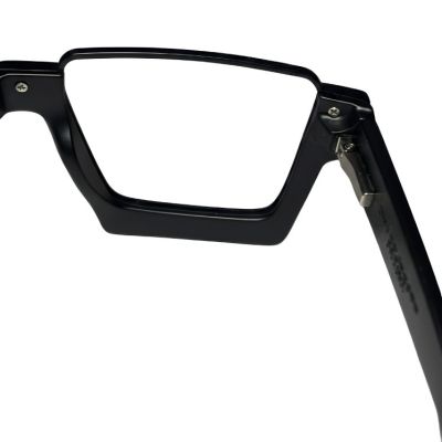 Emerald Bold Geometric Square Full-Rim Frames