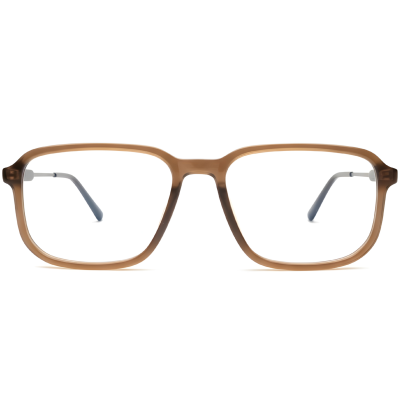 NationsOptics Rounded Rectangle FullRim TR90 Frame – Classic Brown
