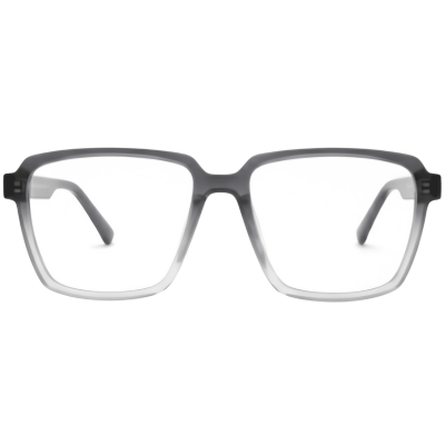 NationsOptics Grey Geometric Square Eyewear Frames