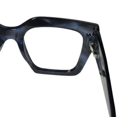 NationsOptics Midnight Blue Marbled Bold Cat-Eye Vision Frames
