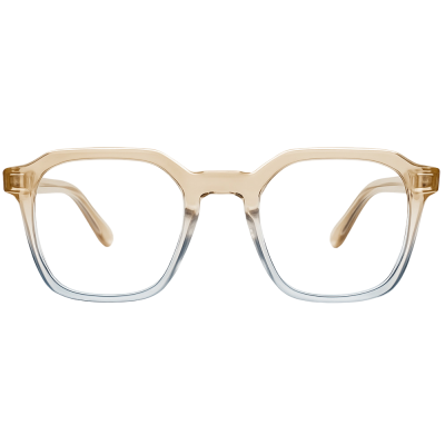 NationsOptics Transparent Wayfarer Eyeglasses – Brown