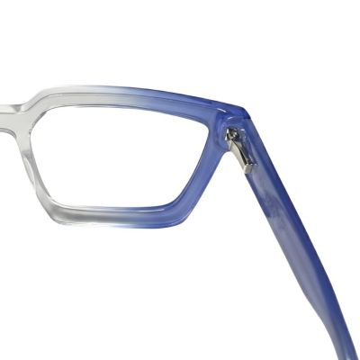 Rimless Rectangular Collection Urban Executive Minimalist Acetate Edition
